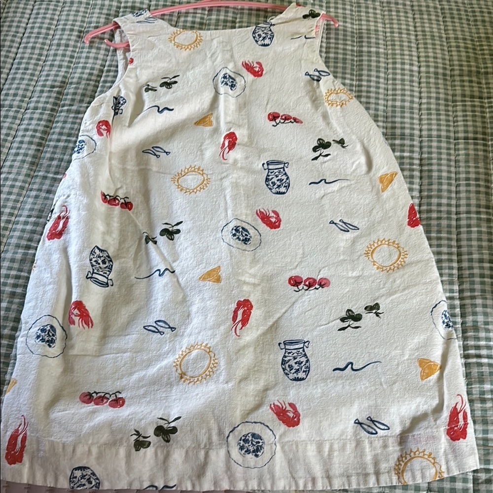 Abercrombie & Fitch White Dress with Blue Print